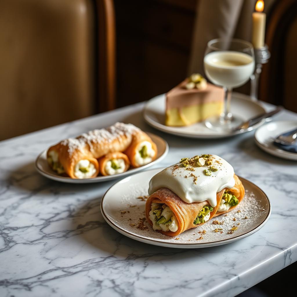 Cannoli e cassata siciliana